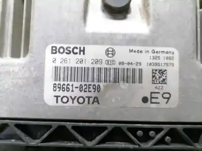 Second-hand car spare part ecu engine control for toyota auris básico oem iam references 8966102e90  0261201209