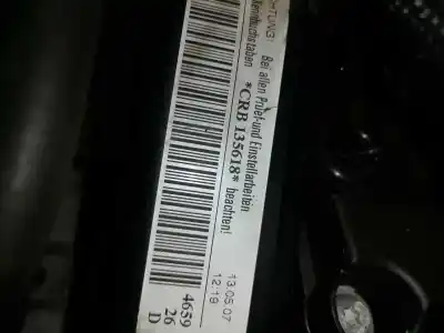 Pezzo di ricambio per auto di seconda mano motore completo per audi a3 sportback (8vf) design edition riferimenti oem iam crb  crb
