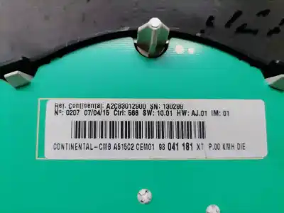 Second-hand car spare part dashboard for citroen c3 tonic oem iam references a2c83012900  a2c83012900