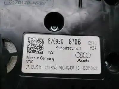 Peça sobressalente para automóvel em segunda mão quadrante por audi a3 sportback (8vf) design edition referências oem iam 8v0920870b  8v0920870b