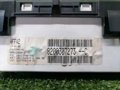 Second-hand car spare part multifunction display for renault clio iii 1.5 dci diesel cat oem iam references 8200307273c  8200307273c