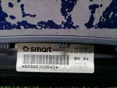 Pezzo di ricambio per auto di seconda mano avvertimento per smart forfour básico (55kw) riferimenti oem iam a4548202310  a4548202310