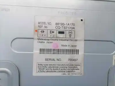 Peça sobressalente para automóvel em segunda mão sistema de áudio / rádio cd por toyota corolla (e12) terra berlina referências oem iam 861201a170  861201a170