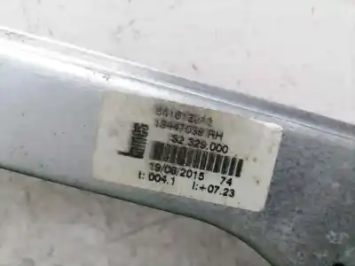 Second-hand car spare part passenger side right window regulator for opel corsa e business oem iam references 13447039  13447039