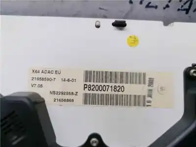 Peça sobressalente para automóvel em segunda mão quadrante por renault scenic (ja..) 1.9 dci authentique 102 cv / 75 kw referências oem iam p8200071820  p8200071820