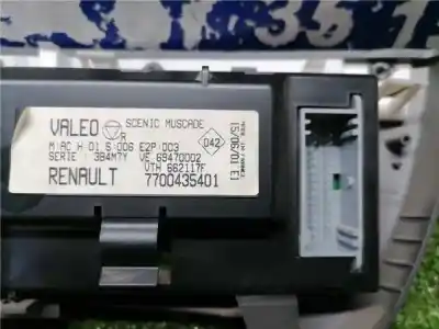 Second-hand car spare part climate control for renault scenic (ja..) 1.9 dci authentique 102 cv / 75 kw oem iam references 7700435401  7700435401