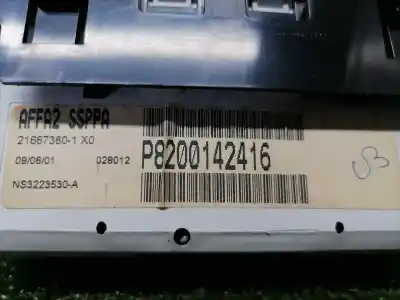 Pezzo di ricambio per auto di seconda mano display multifunzione per renault scenic (ja..) 1.9 dci authentique riferimenti oem iam p8200142416  p8200142416
