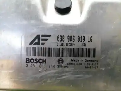 Second-hand car spare part ecu engine control for seat alhambra (7v9) reference oem iam references 038906019lq  0281011144