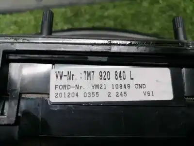Автозапчастина б/у панель інструментів для seat alhambra (7v9) reference посилання на oem iam ym2110849cnd  7m7920840l