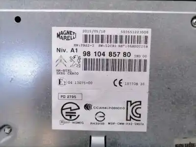Pezzo di ricambio per auto di seconda mano impianto audio / radio cd per citroen c4 picasso 1.6 16v riferimenti oem iam 9810485780  9810485780