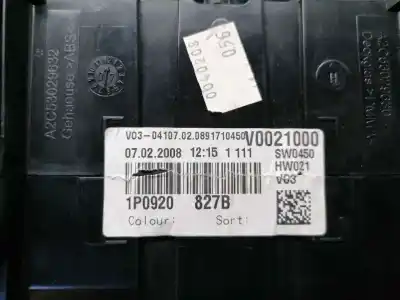 Peça sobressalente para automóvel em segunda mão quadrante por seat leon (1p1) 2.0 tdi referências oem iam 1p0920827b  1p0920827b