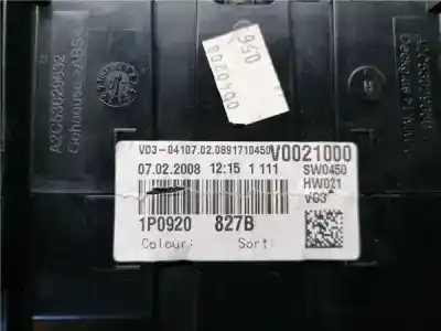 Peça sobressalente para automóvel em segunda mão quadrante por seat leon 2.0 tdi referências oem iam 1p0920827b  1p0920827b