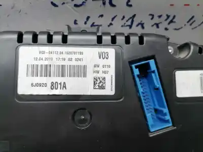 Peça sobressalente para automóvel em segunda mão quadrante por seat ibiza (6j5) reference referências oem iam 6j0920801a  6j0920801a