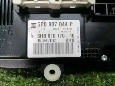 Second-hand car spare part heating / air conditioning control panel for seat leon (1p1) reference oem iam references 5p0907044p  5p0907044p