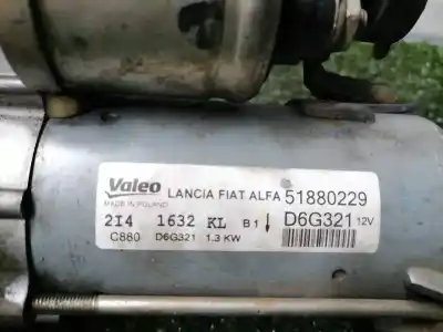 Peça sobressalente para automóvel em segunda mão motor de arranque por opel combo d expression l1h1 referências oem iam d6g321  51880229