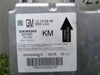 Second-hand car spare part airbag control unit for opel corsa d 1.3 16v cdti cat (z 13 dth / l4i) oem iam references 13186948  330518650