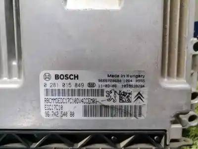 Second-hand car spare part ecu engine control for citroen c3 collection oem iam references 9674254080  0281015849