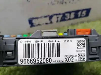 Second-hand car spare part fuse box unit for citroen c3 collection oem iam references bsiev x02  9666952080