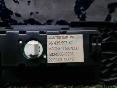 Second-hand car spare part multifunction display for citroen c3 pluriel 1.4 oem iam references 96439997xt  96439997xt