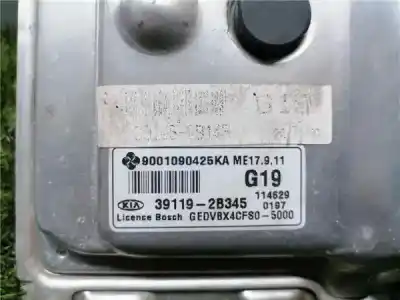 Peça sobressalente para automóvel em segunda mão centralina de motor uce por kia cee´d 1.4 cat referências oem iam 391192b345  gedvbx4cfs0_5000
