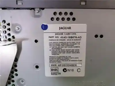 Second-hand car spare part audio system / radio cd for jaguar x-type i (x400) 2.2 d oem iam references 4x4318b876ad  4x4318b876ad