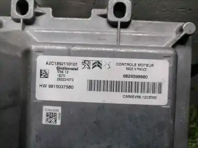 Second-hand car spare part ecu engine control for peugeot 208 style oem iam references a2c1892110101 9829598880 hw9815037580