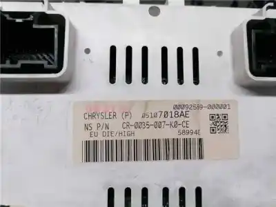 Piesă de schimb auto la mâna a doua ceas bord pentru jeep compass 2.0 crd cat referințe oem iam 05107018ae  3176740