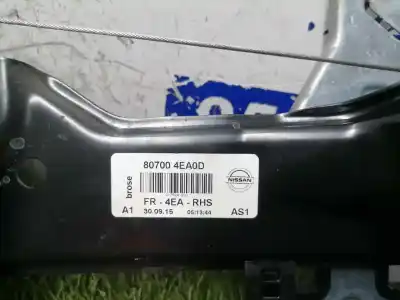 Автозапчастина б/у регулятор переднього правого скла для nissan qashqai (j11) acenta посилання на oem iam c22008100  807004ea0d