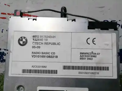 Peça sobressalente para automóvel em segunda mão sistema de áudio / rádio cd por bmw x3 (e83) 2.0d referências oem iam a2c53319982  6512917524301