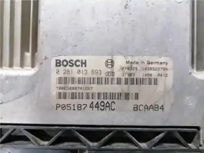 Pezzo di ricambio per auto di seconda mano centralina motore per dodge caliber 2.0 16v crd riferimenti oem iam 0281013693  p05187449ac