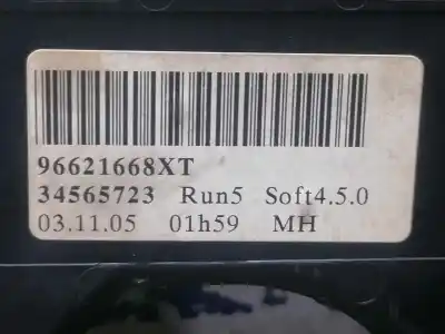 Peça sobressalente para automóvel em segunda mão comandos do volante por citroen c4 coupe cool referências oem iam 96621668xt  96621668xt