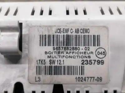 Second-hand car spare part multifunction display for citroen c4 coupe cool oem iam references 9657882880 02  9657882880 02