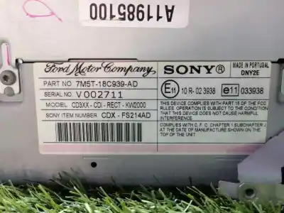 Автозапчасти б/у аудиосистема / радио cd за ford focus c-max (cap) connection ссылки oem iam 7m5t18c939ad  7m5t18c939ad