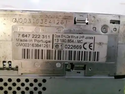 Second-hand car spare part audio system / radio cd for opel combo familiar oem iam references   