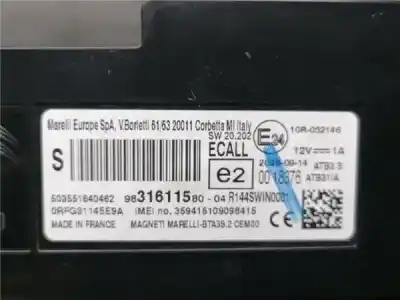 Peça sobressalente para automóvel em segunda mão módulo eletrônico por ds 7 sin ficha referências oem iam 9831611580  9831611580