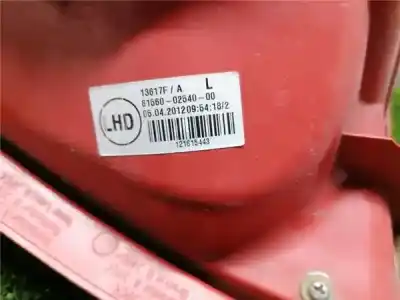 Second-hand car spare part left tailgate light for toyota auris (_e15_) 1.4 d-4d (nde150_) oem iam references 8156002540  8156002540