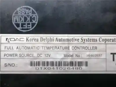 Peça sobressalente para automóvel em segunda mão comando de sofagem (chauffage / ar condicionado) por chevrolet evanda 2.0 cat referências oem iam dtx041026480  dtx041026480