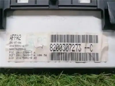 Pezzo di ricambio per auto di seconda mano display multifunzione per renault clio iii 1.5 dci diesel 68 cv / 50 kw riferimenti oem iam 8200307273  8200307273