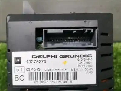 Second-hand car spare part multifunction display for opel corsa d 1.3 16v cdti cat (z 13 dth / l4i) oem iam references 28107804  13275279