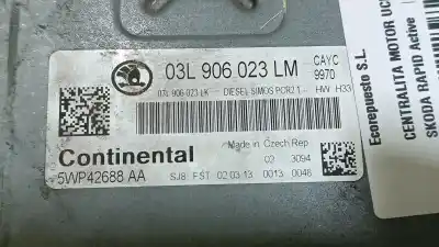 Second-hand car spare part ecu engine control for skoda rapid active oem iam references 03l906023lm 5wp42688aa 03l906023lk