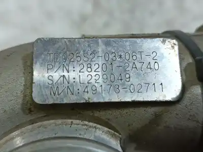 Peça sobressalente para automóvel em segunda mão turbocompresor por kia ceed (ed) (2006->) 1.6 concept [1.6 ltr. - 66 kw crdi cat] referências oem iam 282012a740 4917302711 l229049