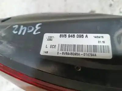 Second-hand car spare part left tailgate light for audi a3 cabrio (8ve) basic quattro oem iam references   