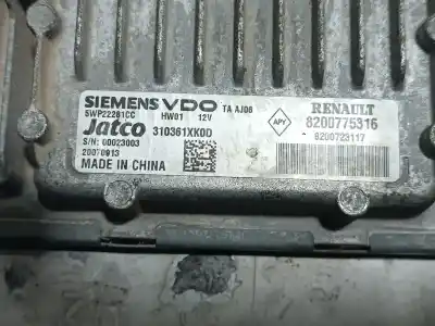 Second-hand car spare part ecu engine control for renault laguna iii dynamique oem iam references 8200775316  8200723117