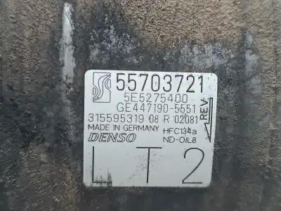 Peça sobressalente para automóvel em segunda mão compressor de ar condicionado a/a a/c por opel corsa d color edition referências oem iam 55703721