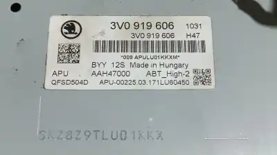 Автозапчастина б/у аудіо система / радіо cd для skoda superb iii (3v3) 1.6 tdi посилання на oem iam 3v0919606  