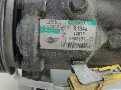 Pezzo di ricambio per auto di seconda mano compressore aria condizionata per mini mini (r56) one riferimenti oem iam 694250103  06394206762