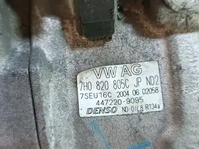 Pièce détachée automobile d'occasion COMPRESSEUR DE CLIMATISATION pour VOLKSWAGEN TOUAREG (7LA)  Références OEM IAM 7H0820805C  4472209095
