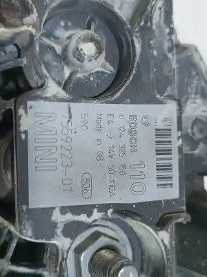 Peça sobressalente para automóvel em segunda mão alternador por mini cabrio (r52) 1.6 cooper referências oem iam 0124325158