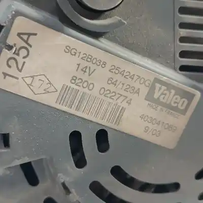 Pezzo di ricambio per auto di seconda mano alternatore per renault clio ii (bb_/cb_) 1.5 dci (b/cb07) riferimenti oem iam 8200022774 2542470g 