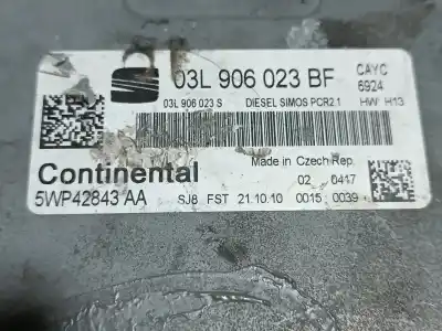 Second-hand car spare part ecu engine control for seat ibiza (6j5) reference oem iam references 03l906023bf